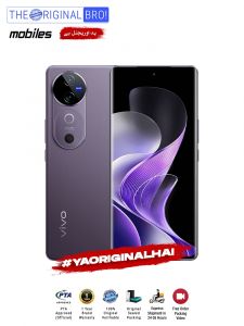 Vivo V40 5G | 12GB RAM | 256GB Storage | PTA Approved | 12 Months Warranty | Purple | The Original Bro Mobiles - TOB23